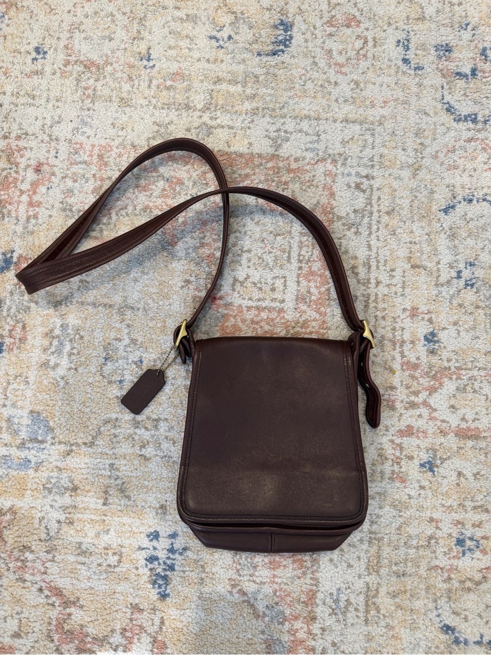 Vintage Coach Legacy Studio Flap Mahogany #9145